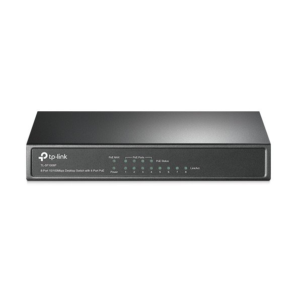 TP-Link TL-SF1008P — 8‑Port Switch with 4 PoE Ports
